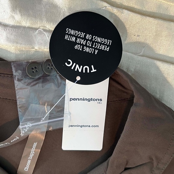 NEW PHOTOS! TUNIC, BUTTON UP, DARK OLIVE, SIZE 4X, LONG SLEEVES, 4 POCKETS, RAYO - Picture 7 of 16